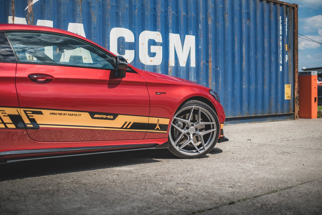 Maxton Design Street Pro Side Skirts Diffusers + Flaps Mercedes-AMG C43 Coupe C205