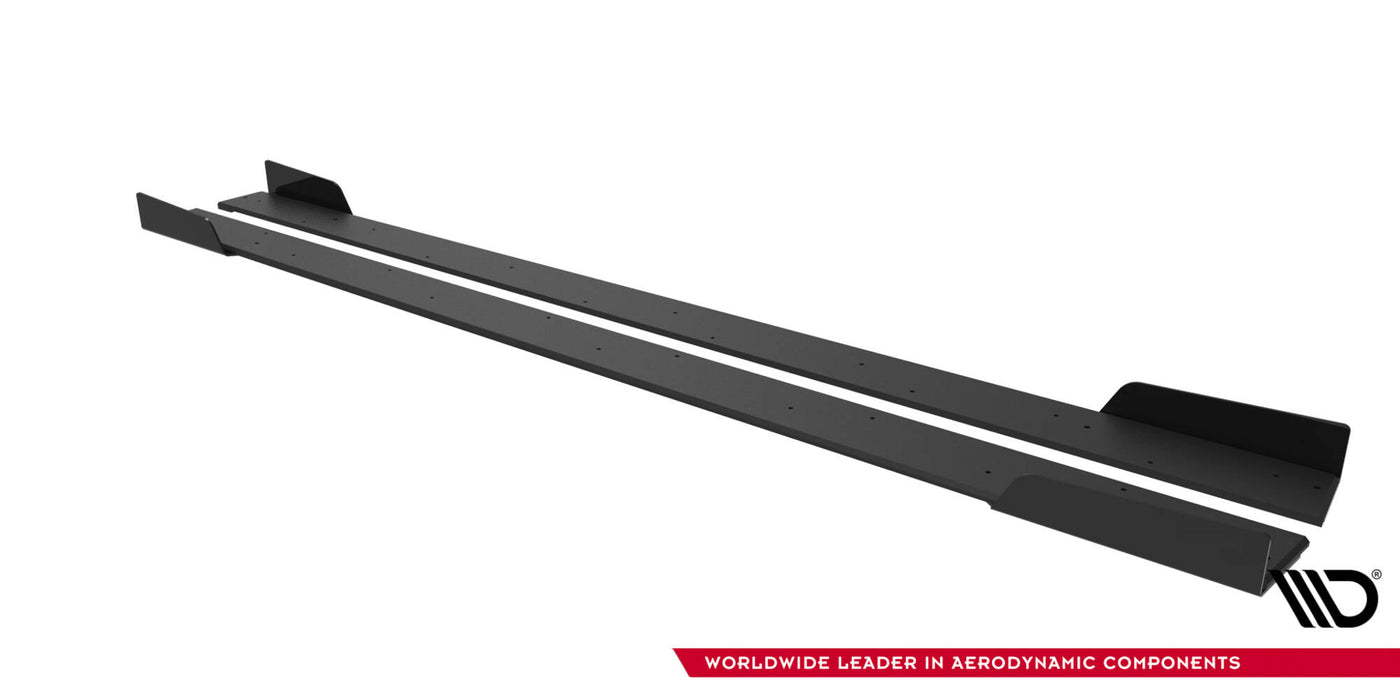 Maxton Design Street Pro Side Skirts Diffusers + Flaps Mitsubishi Lancer EVO X