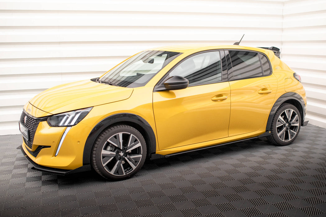 Maxton Design Street Pro Side Skirts Diffusers + Flaps Peugeot 208 GT Mk2
