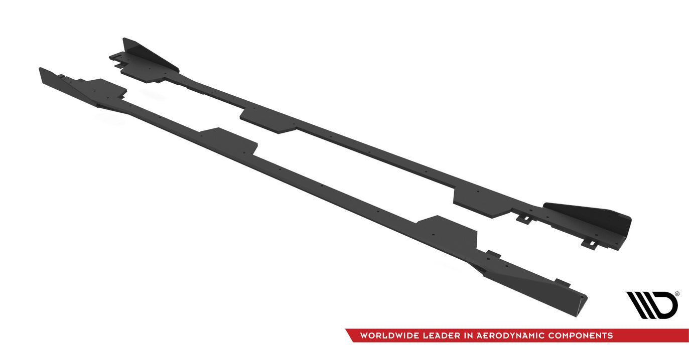 Maxton Design Street Pro Side Skirts Diffusers + Flaps Subaru BRZ Mk1 / Mk1 Facelift