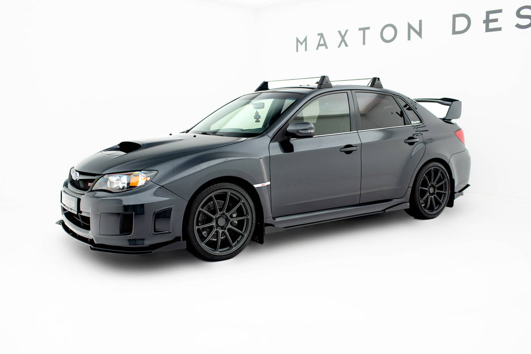 Maxton Design Street Pro Side Skirts Diffusers + Flaps Subaru Impreza WRX STI Mk3 Facelift
