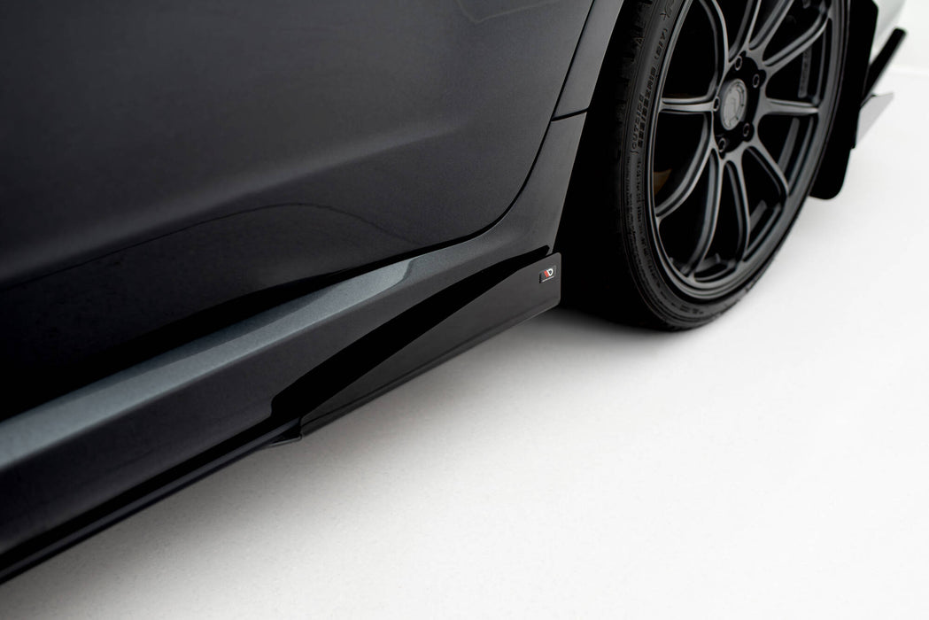 Maxton Design Street Pro Side Skirts Diffusers + Flaps Subaru Impreza WRX STI Mk3 Facelift
