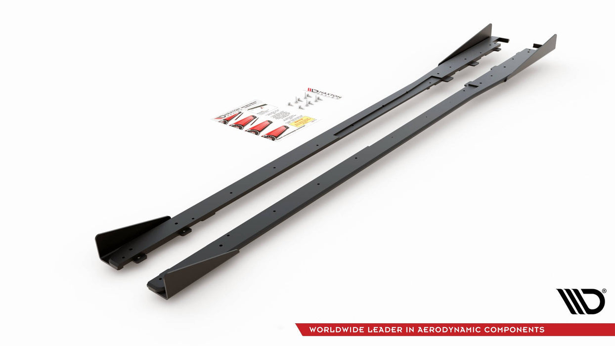 Maxton Design Street Pro Side Skirts Diffusers + Flaps Toyota GR Yaris Mk4