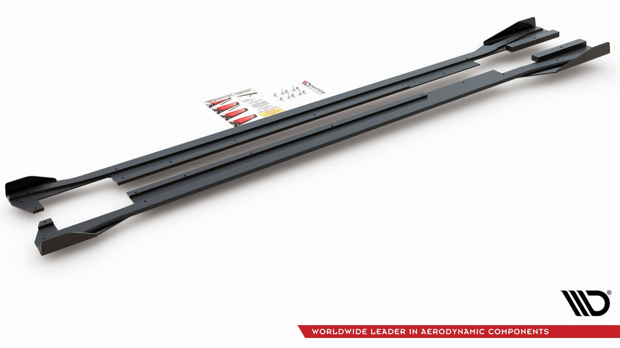 Maxton Design Street Pro Side Skirts Diffusers + Flaps Volkswagen Arteon R-Line