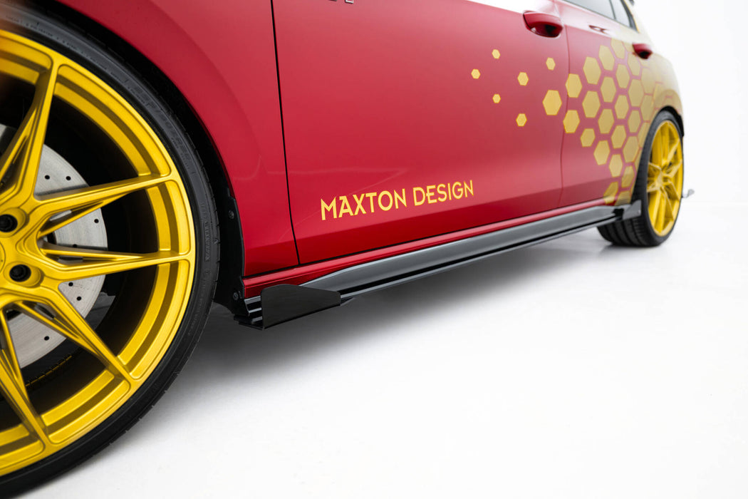 Maxton Design Street Pro Side Skirts Diffusers + Flaps Volkswagen Golf GTI Clubsport Mk8 Facelift