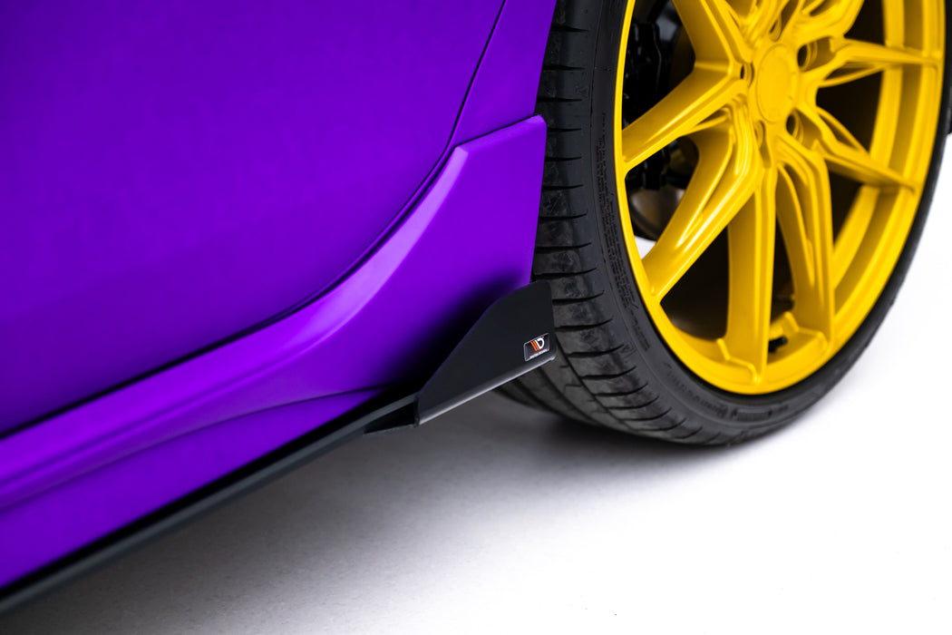 Maxton Design Street Pro Side Skirts Diffusers + Flaps Volkswagen Golf R Mk8 / Mk8 Facelift