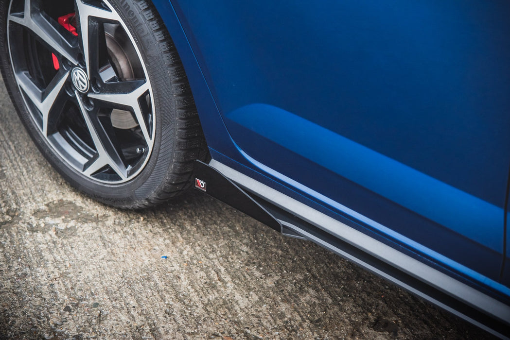 Maxton Design Street Pro Side Skirts Diffusers + Flaps Volkswagen Polo GTI Mk6
