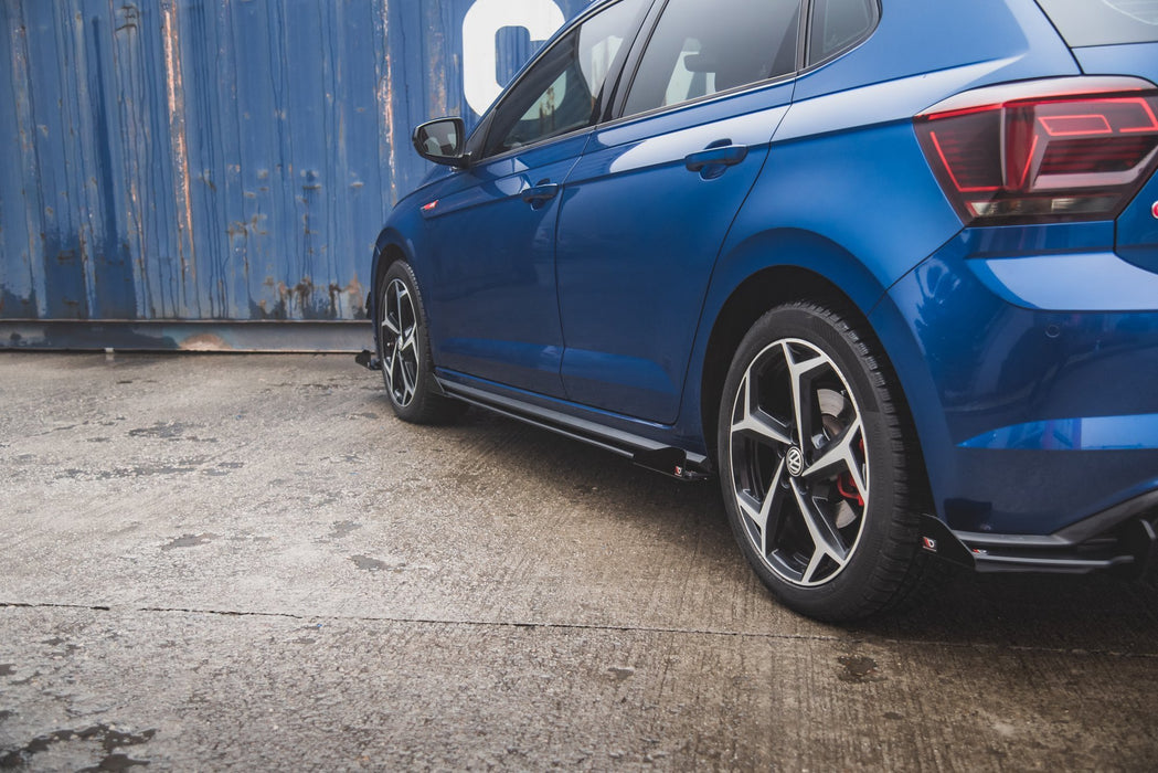 Maxton Design Street Pro Side Skirts Diffusers + Flaps Volkswagen Polo GTI Mk6