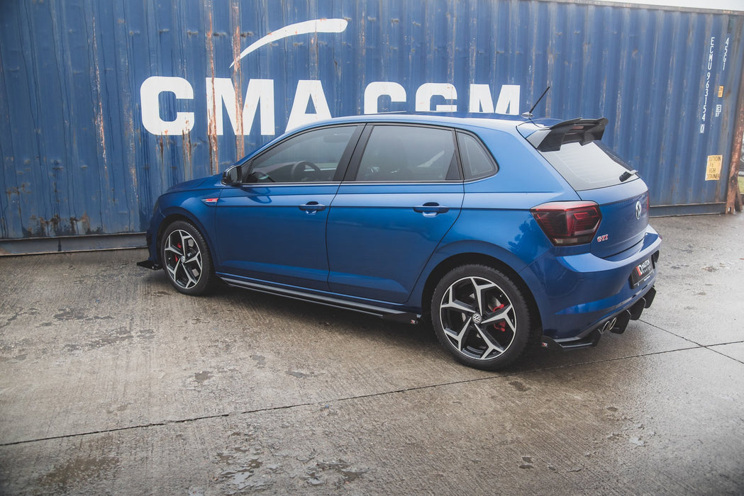 Maxton Design Street Pro Side Skirts Diffusers + Flaps Volkswagen Polo GTI Mk6