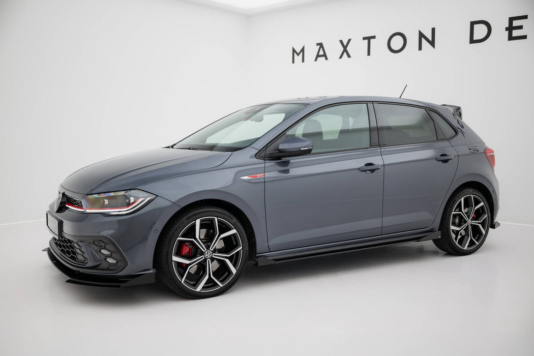 Maxton Design Street Pro Side Skirts Diffusers + Flaps Volkswagen Polo GTI Mk6 Facelift