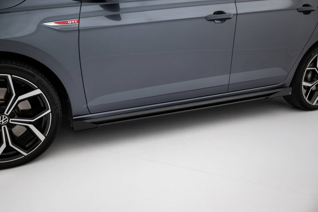 Maxton Design Street Pro Side Skirts Diffusers + Flaps Volkswagen Polo GTI Mk6 Facelift