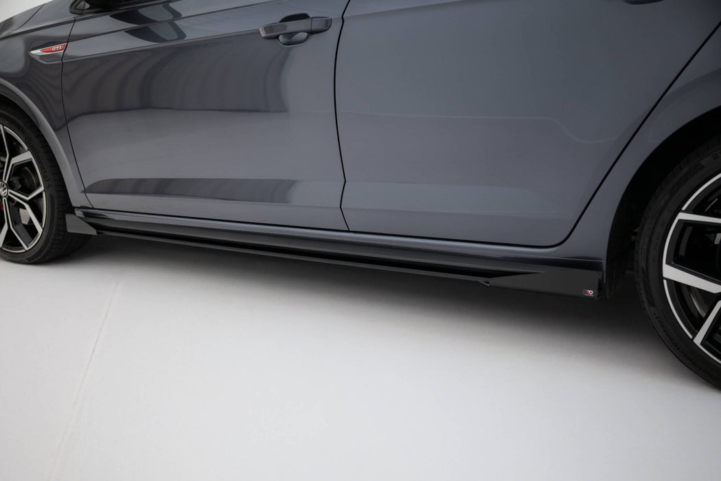 Maxton Design Street Pro Side Skirts Diffusers + Flaps Volkswagen Polo GTI Mk6 Facelift