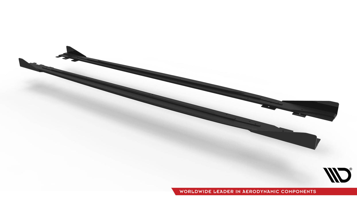 Maxton Design Street Pro Side Skirts Diffusers + Flaps Volkswagen Scirocco R Mk3