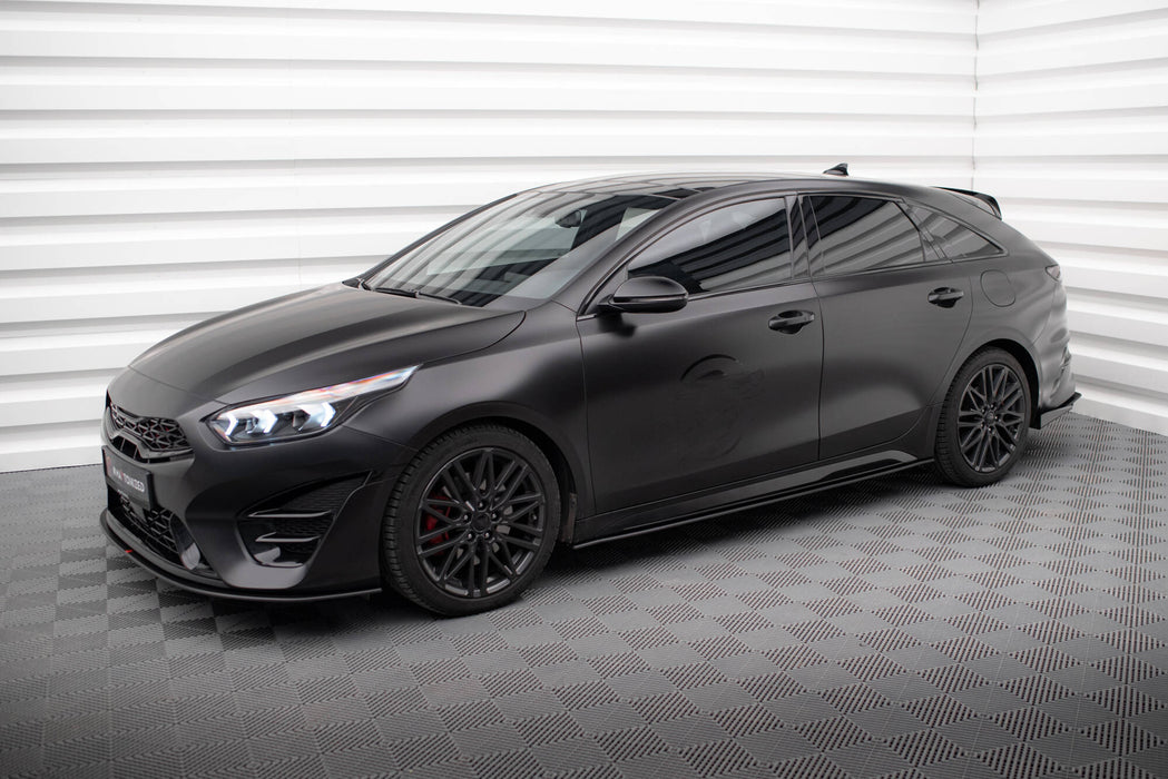 Maxton Design Street Pro Side Skirts Diffusers Kia Proceed GT / GT-Line Mk1 Facelift / Ceed GT Mk3 Facelift