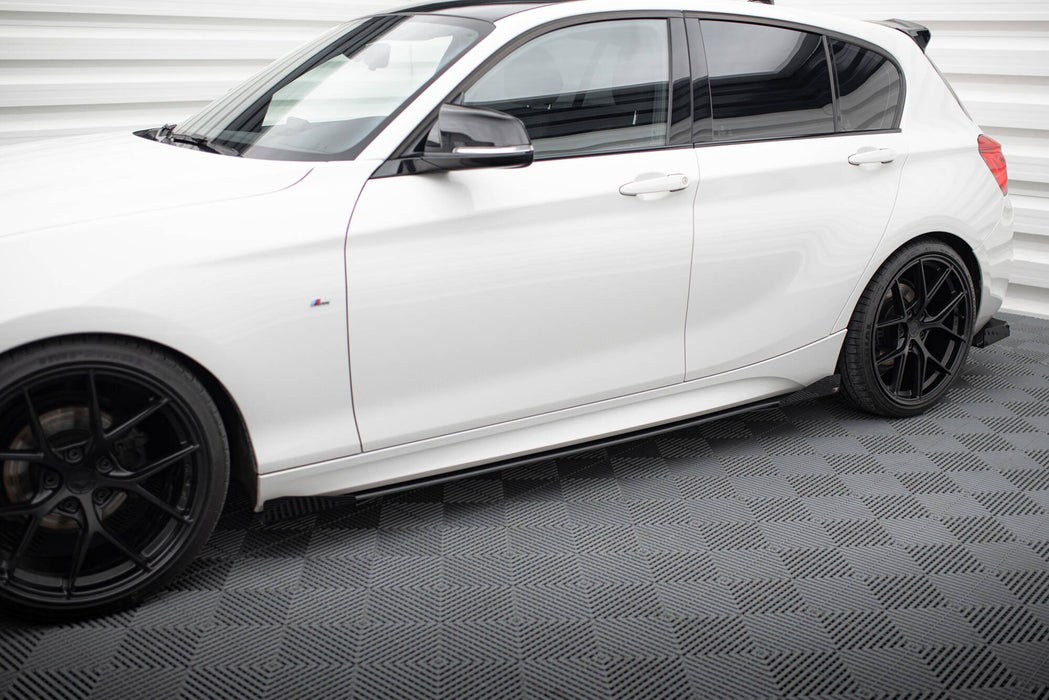 Maxton Design Street Pro Side Skirts Diffusers V.2 + Flaps for BMW 1 F20 M135i / M140i / M-Pack