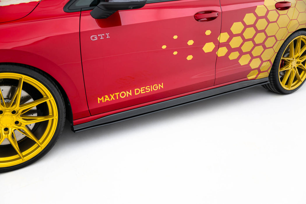 Maxton Design Street Pro Side Skirts Diffusers Volkswagen Golf GTI Clubsport Mk8 Facelift