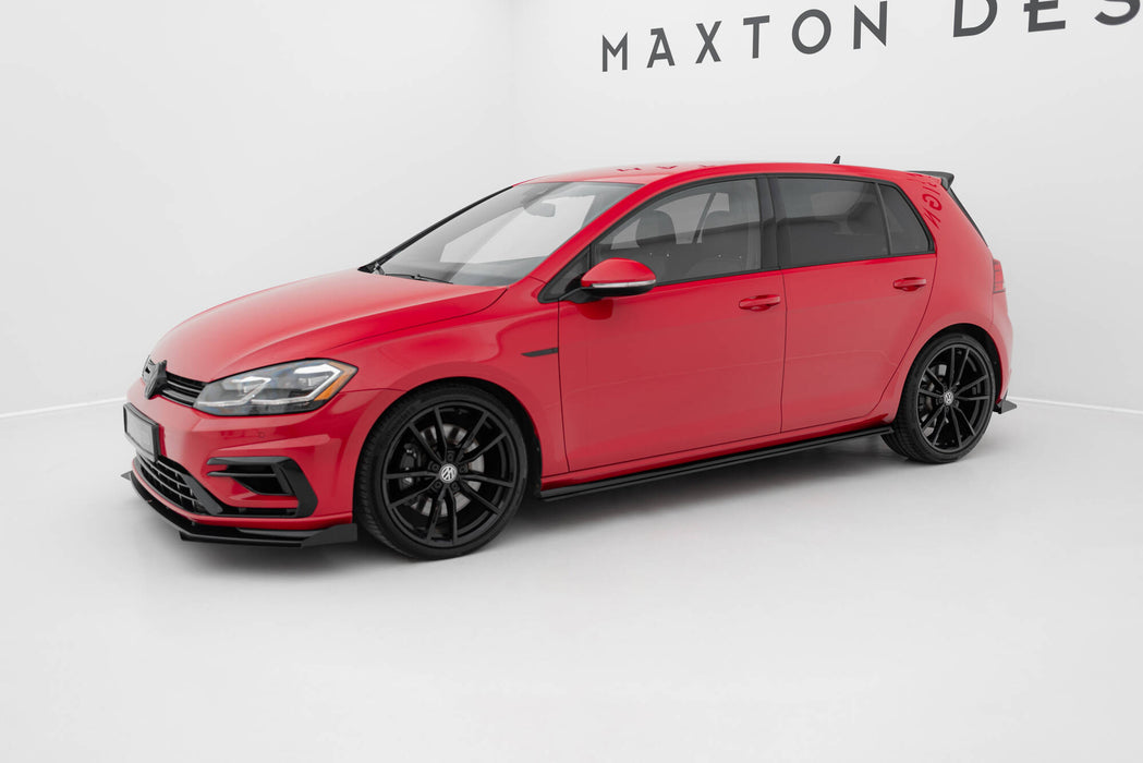 Maxton Design Street Pro Side Skirts Diffusers Volkswagen Golf R / R-Line Mk7 Facelift