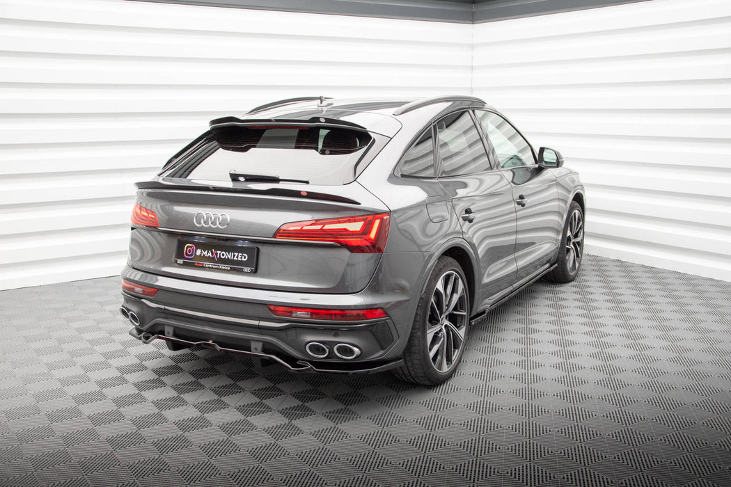 Maxton Design Upper Spoiler Cap Audi SQ5 / Q5 S-Line Sportback Mk2 Facelift