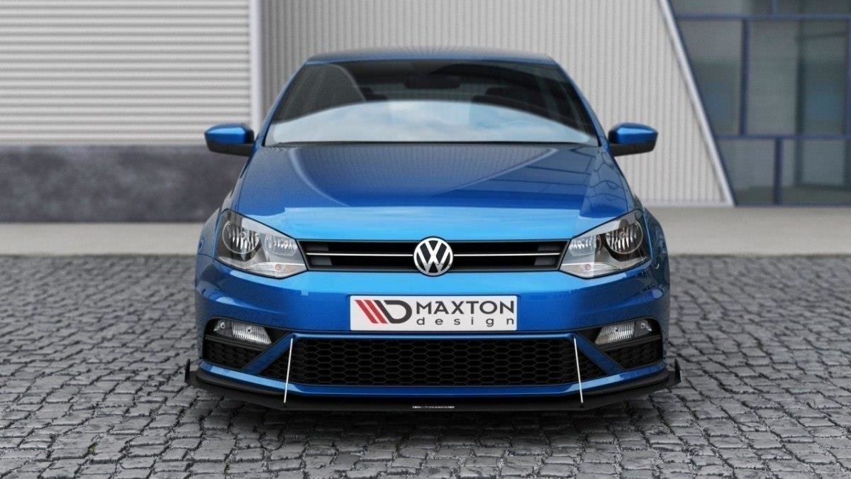 Front Racing Splitter Vw Polo Mk5 Gti Facelift (With Wings) (2015-2017)
