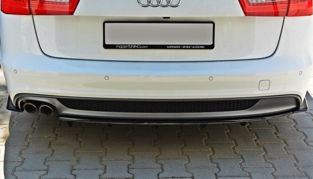 Central Rear Splitter Audi A6 C7 S-Line Avant (2011-2014)
