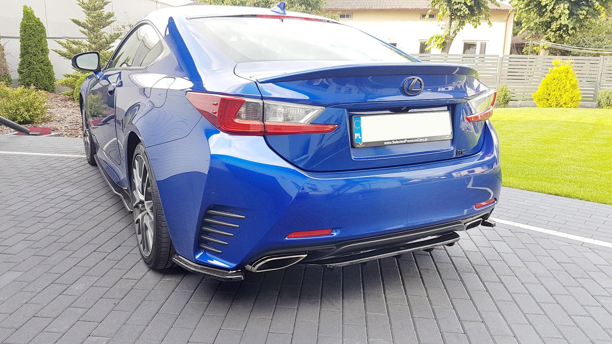 Central Rear Splitter (With Vertical Bars) Lexus Rc (2014-Up)